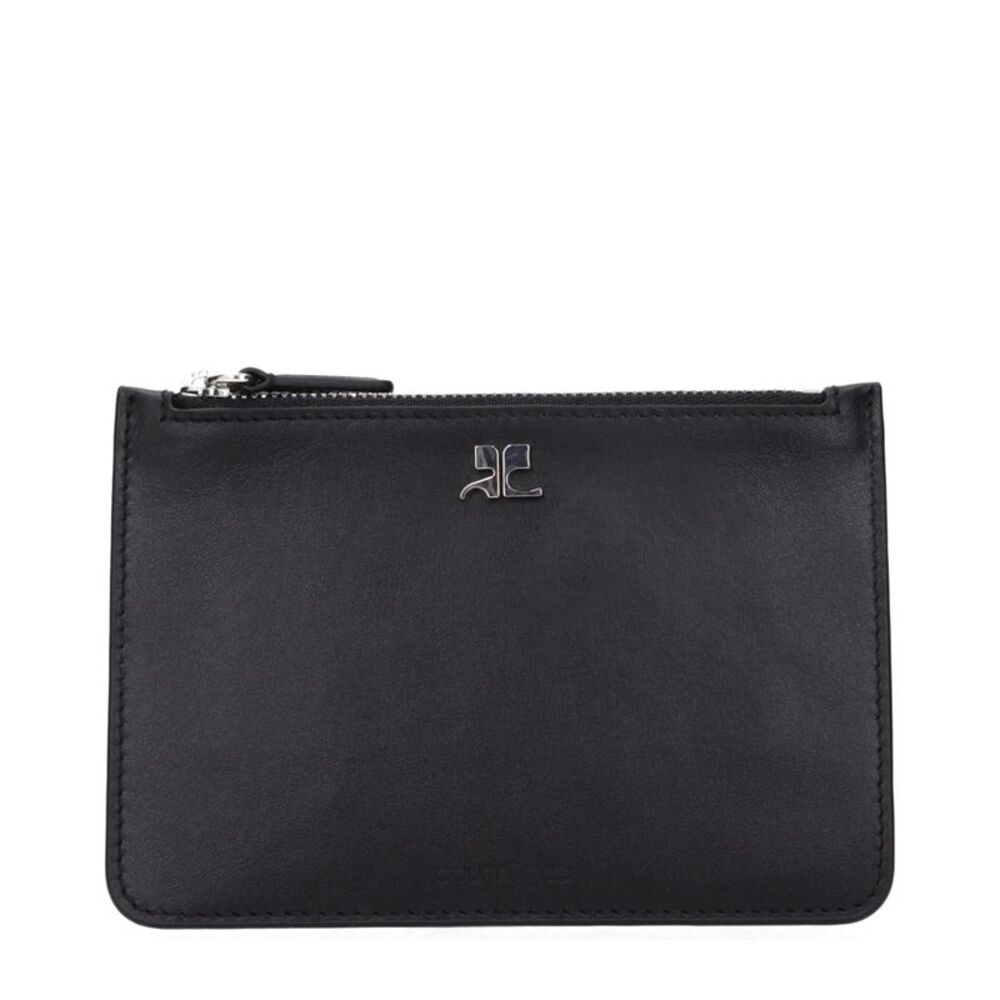 Courrèges Black Leather Women's Wallet